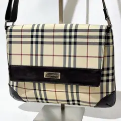 希少　BURBERRY フラップ ショルダーバッグ　ノバチェック