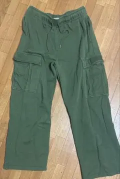 PRO CLUB スウェットカーゴパンツ オリーブ Lのサムネイル