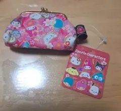 サンリオ　ミニがまぐちポーチ　和柄