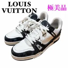 ルイヴィトン LV トレーナー スニーカー 靴 デニム ブラック 黒 サイズ10
