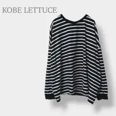【神戸レタス】Tシャツ　カットソー　トップス　ボーダー　長袖　サイドスリットのサムネイル