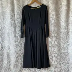 KETTY 黒 長袖 フレアワンピース セレモニー