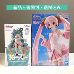 初音ミク　ぬーどるストッパー　桜ミク　フィギュア２種セット