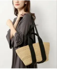 Plage RAFFIA LECTANGLE BASKET バッグ - メルカリ