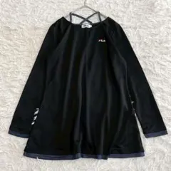フィラ FILA トレーニングウェア tシャツ L ブラック レディース