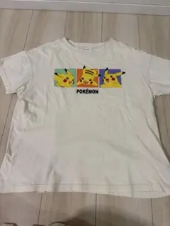 ピカチュウ ポケモン プリントTシャツ M 白 キャラクターTのサムネイル