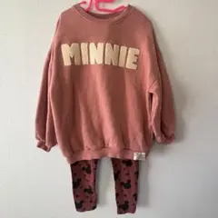 next ネクスト　ミニーちゃんトレーナーとレギンス セット　116