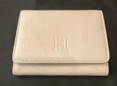 【美品】HIROFU ヒロフ 二つ折り財布 ミニウォレット　オフホワイトのサムネイル
