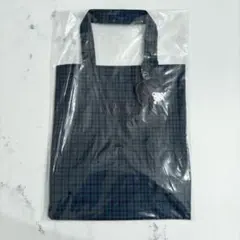 【新品未使用】ファミリア familiar 長方形トート青チェック XB 大