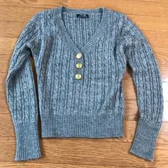 ニット グレー アクリル