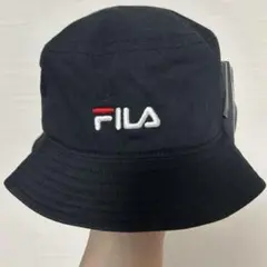 半額以下　FILA フィラ　キッズ　バケットハット　ブラック　黒　56cmのサムネイル