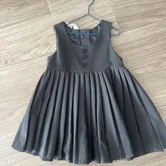 H&M グレー プリーツワンピース 2歳 90cm