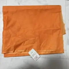 オレンジ色の生地 はぎれ ¥480