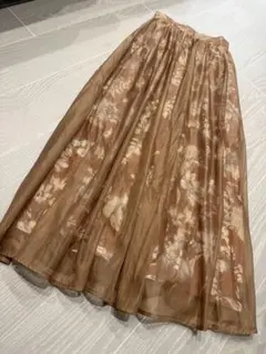 RESEXXY 花柄 チュール ロングスカート