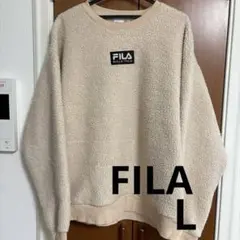 FILA メンズ フリースジャケット Lサイズ ベージュ