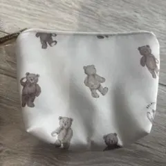 GELATO PIQUE クマ柄ジッパーポーチ