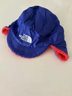 THE NORTH FACE 耳付き帽子 青/赤 リバーシブル