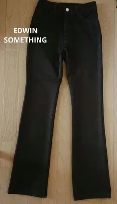 SOMETHING ダークグリーンブーツカットデニム 29-32