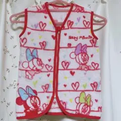 ミニーマウス スリーパー ディズニー　フリース ベスト　ピンク ベビーミニー