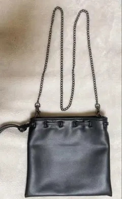 ZARA 黒 ショルダーバッグ