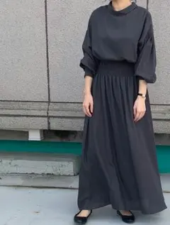 大草直子コラボ★OWN ロートレアモン ウエストシャーリング ロングスカート M