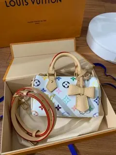 優良品Louis ⭐️Vuittonマルチカラー リボン付きショルダーバッグ