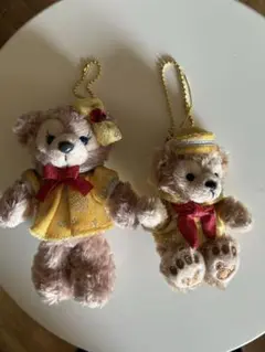 ディズニーリゾート30周年ダッフィーシェリーメイのぬいぐるみストラップ