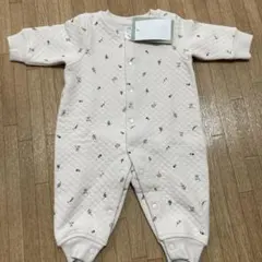 H&M オーガニックコットン 花柄ロンパース 2-4M