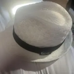 カールカナイ　チェッカーさーモストロー　ハット ホワイト