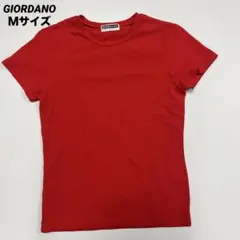 GIORDANO レッド Tシャツ Mサイズのサムネイル