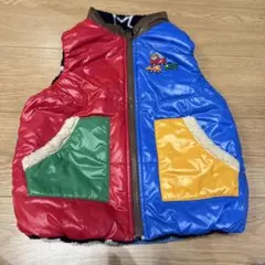 ミキハウス　カラフルなダウンベスト 110cm
