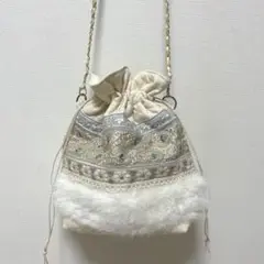 インド刺繍リボン バッグ