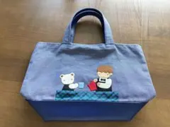 りん様専用美品☆ファミリアミニデニムトートバッグ☆ファミちゃん☆familiar