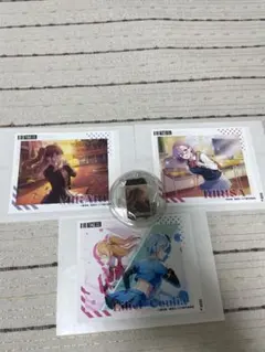 2.5次元の誘惑　ラベル缶　ステッカー3枚&キーホルダーセット　新品未使用