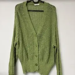 earth music&ecology グリーンカーディガン