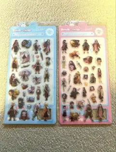 2枚セット　ぷくぷくシール　柔らかいシール　空気シール　鬼滅の刃