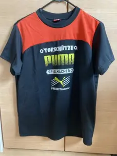 PUMA スポーツTシャツ 160サイズ 黒/赤　プラシャツ
