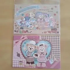 ダッフィー ポストカード 2枚セット