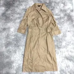 美品✨【UNTITLED】 ベージュ トレンチコート (2) 綿100 ワールド