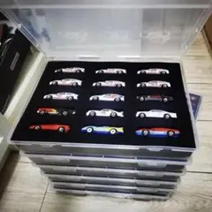 ミニカー15台収納ケース×２個 トミカやホットウィールをウレタン材で保護