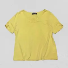 SENSOUNICO♡シャーリングカットソー　半袖　　イエロー　M相当のサムネイル