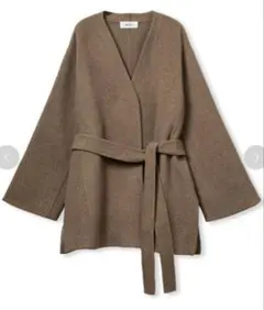 【新品未使用】Mila Owen リバーコート　ブラウン ベルト付き