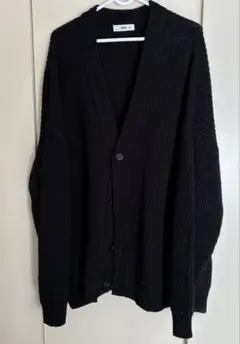 WEGO/ブラック/ニットカーディガン