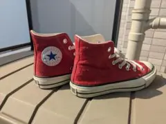 【鮮やか赤・スエード】CONVERSE ハイカット 23cm (US4)