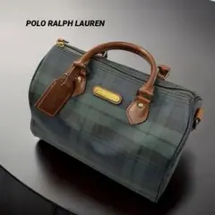超美品POLO RALPH LAUREN ポロラルフローレン ミニボストンバッグ