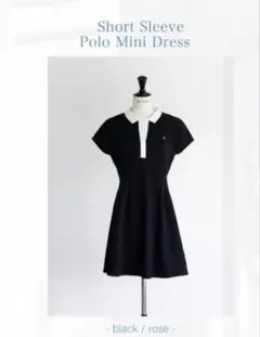 ハーリップトゥ　short sleeve polo mini dress