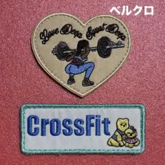 A2255レディース　フィジカル　筋トレ　クロスフィット　刺繍パッチ　ベルクロのサムネイル