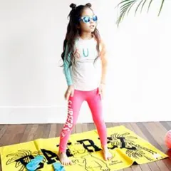 水着 スイムウェア キッズ 上下セット ホワイト 120cm