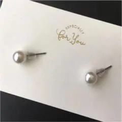 パール　8㍉　一粒☆ポストピアス