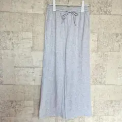 SHEIN Petite ワイドパンツ M ハイウエスト グレー カジュアル